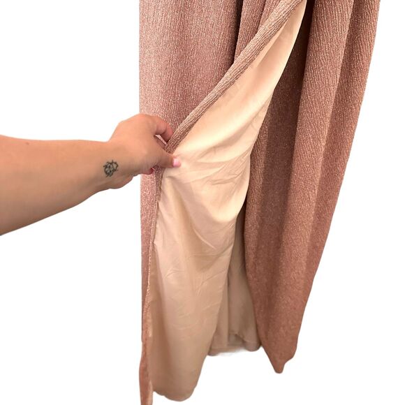 SAYLOR Imara Metallic Maxi Dress Maternity Sz Small - Picture 4 of 7